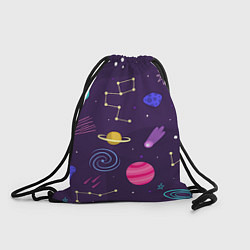 Рюкзак-мешок Space, цвет: 3D-принт