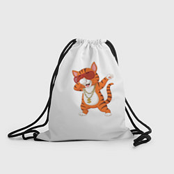 Рюкзак-мешок Dab кот, цвет: 3D-принт