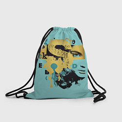 Рюкзак-мешок Поп арт с ликом девушки, цвет: 3D-принт
