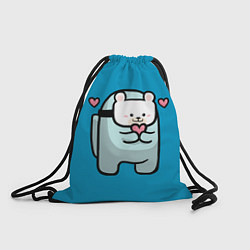 Рюкзак-мешок Nyan Cat Among Us, цвет: 3D-принт