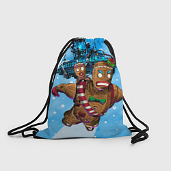 Рюкзак-мешок Пряничный человек, цвет: 3D-принт