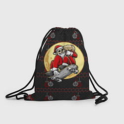 Рюкзак-мешок Санта скейтер, цвет: 3D-принт