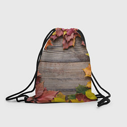 Рюкзак-мешок Осенний Забор, цвет: 3D-принт