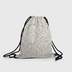 Рюкзак-мешок Узор из треугольников, цвет: 3D-принт