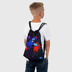 Рюкзак-мешок AMONG US ROCKET, цвет: 3D-принт — фото 2