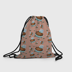 Рюкзак-мешок Шоколадка-балеринка, цвет: 3D-принт