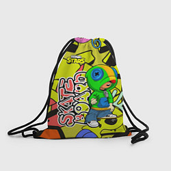 Рюкзак-мешок Brawl Stars skateboard, цвет: 3D-принт