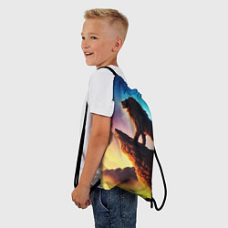 Рюкзак-мешок Лев, цвет: 3D-принт — фото 2