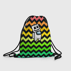 Рюкзак-мешок Among Us Marshmello, цвет: 3D-принт