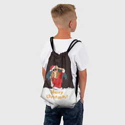 Рюкзак-мешок Merry Christmas, цвет: 3D-принт — фото 2