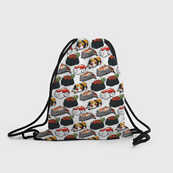Рюкзак-мешок Котики Суши, цвет: 3D-принт