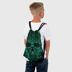 Рюкзак-мешок Неоновый Череп, цвет: 3D-принт — фото 2