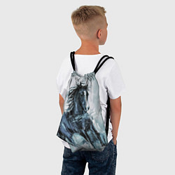 Рюкзак-мешок Нарисованный конь, цвет: 3D-принт — фото 2