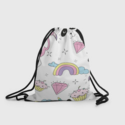 Мешок для обуви Кавайный розовый узор