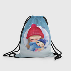 Рюкзак-мешок Cat&Girl, цвет: 3D-принт