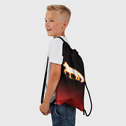 Рюкзак-мешок Светящаяся лиса, цвет: 3D-принт — фото 2