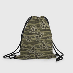 Рюкзак-мешок Камуфляж из цветов, цвет: 3D-принт