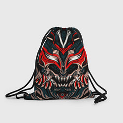 Рюкзак-мешок Черный самурай, цвет: 3D-принт