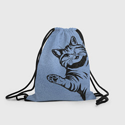 Рюкзак-мешок Улыбающийся кот, цвет: 3D-принт