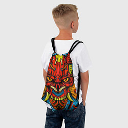 Рюкзак-мешок Череп киборг, цвет: 3D-принт — фото 2