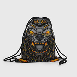 Рюкзак-мешок Хищный лев киборг, цвет: 3D-принт