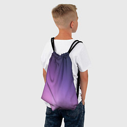 Рюкзак-мешок Северное сияние фиолетовый, цвет: 3D-принт — фото 2