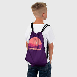 Рюкзак-мешок Закат на озере, цвет: 3D-принт — фото 2