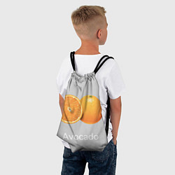 Рюкзак-мешок Orange avocado, цвет: 3D-принт — фото 2