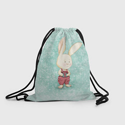Рюкзак-мешок Зайчик с подарком, цвет: 3D-принт