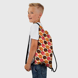 Рюкзак-мешок Пончики, цвет: 3D-принт — фото 2
