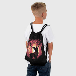 Рюкзак-мешок Олень в лесу, цвет: 3D-принт — фото 2