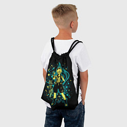 Рюкзак-мешок GENSHIN IMPACT, БЕННЕТ, цвет: 3D-принт — фото 2