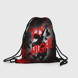 Рюкзак-мешок FLY HIGH ВОЛЕЙБОЛ!!, цвет: 3D-принт