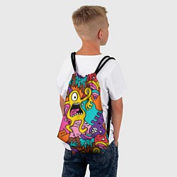 Рюкзак-мешок Crazy abstraction, цвет: 3D-принт — фото 2