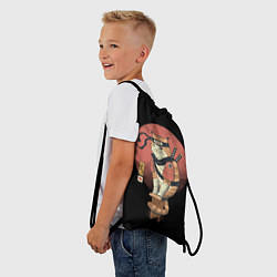 Рюкзак-мешок Кот Ниндзя, цвет: 3D-принт — фото 2