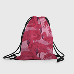 Рюкзак-мешок Розовые фламинго, цвет: 3D-принт