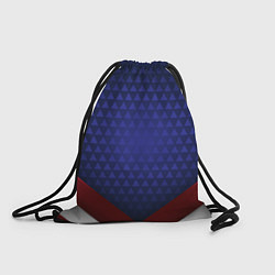 Рюкзак-мешок Blue abstract, цвет: 3D-принт