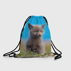 Рюкзак-мешок Смешной лисенок, цвет: 3D-принт