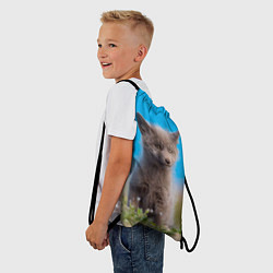 Рюкзак-мешок Смешной лисенок, цвет: 3D-принт — фото 2
