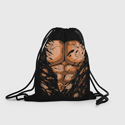 Рюкзак-мешок Идеальный Торс, цвет: 3D-принт