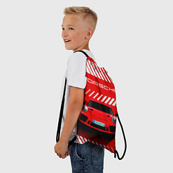 Рюкзак-мешок PORSCHE ПОРШЕ RED STYLE, цвет: 3D-принт — фото 2
