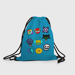 Рюкзак-мешок Geometry Dash Icons, цвет: 3D-принт