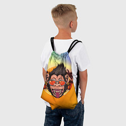 Рюкзак-мешок Веселая обезьяна в очках, цвет: 3D-принт — фото 2