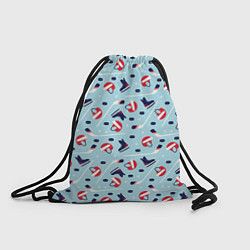 Рюкзак-мешок Hockey Pattern, цвет: 3D-принт
