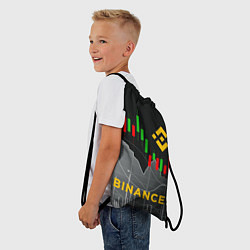 Рюкзак-мешок BINANCE БИНАНС ГРАФИК, цвет: 3D-принт — фото 2