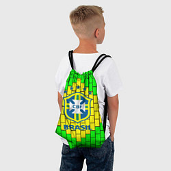 Рюкзак-мешок Сборная Бразилии, цвет: 3D-принт — фото 2