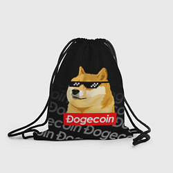 Рюкзак-мешок DOGECOIN DOGE ДОГИКОИН, цвет: 3D-принт