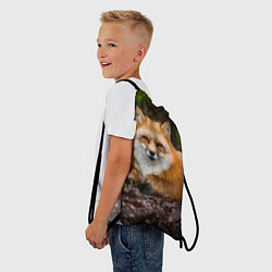 Рюкзак-мешок Взрослый строгий лис, цвет: 3D-принт — фото 2
