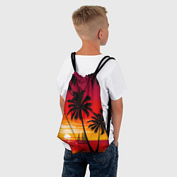 Рюкзак-мешок Гавайский закат, цвет: 3D-принт — фото 2
