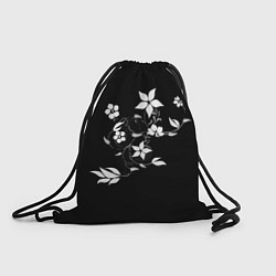 Мешок для обуви Цвета цветов черное
